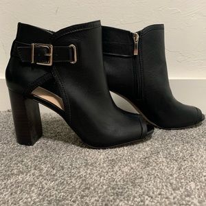 Carol open-toe bootie from Essex Lane